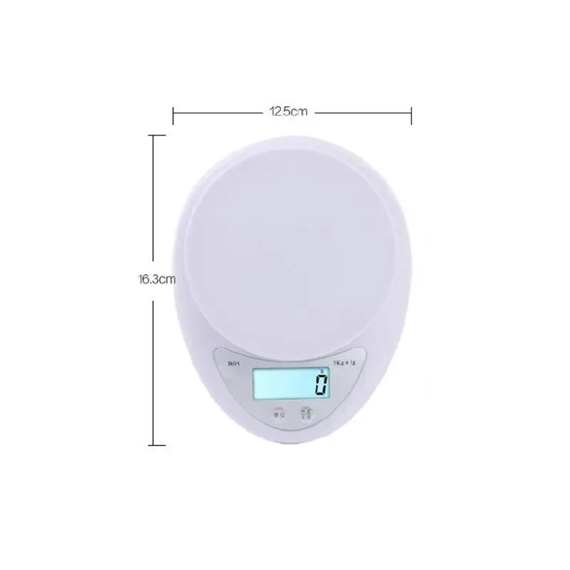 5Kg/1g Digital Kitchen Scale Switchable Units LCD Display Food Baking Cooking M7DA