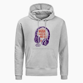

Fashion Headset Music Makes Me High Mens Hoodie Men Autumn Casual Hoodie Sweatshirt Winter Hip Hop Hoodies Harajuku Streetwear