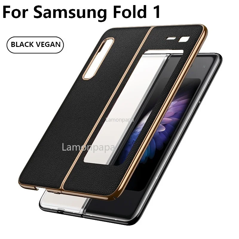 

Luxury Phone Case for Samsung Galaxy Fold 1 Case F9000 All-inclusive Electroplating Edge Shockproof Cover for Samsung Fold Case