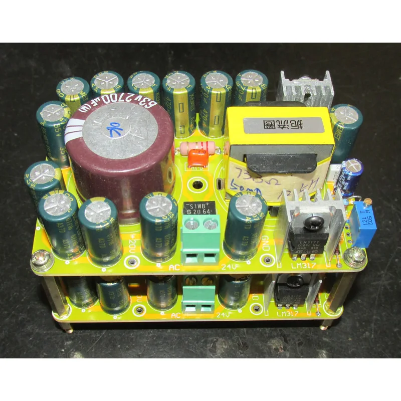 High precision, low ripple, two stage series regulated adjustable power