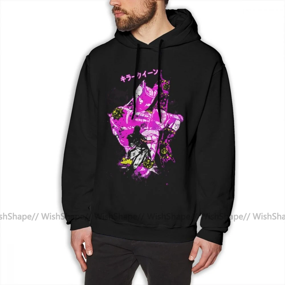 Толстовка Jojo с капюшоном Killer Queen хлопковый Свободный пуловер толстовка мужские