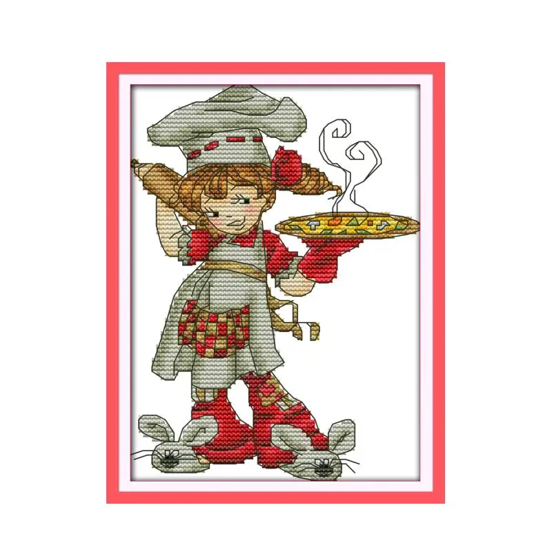 Набор для вышивки крестиком с изображением эльфа 14ct 11ct | Дом и сад