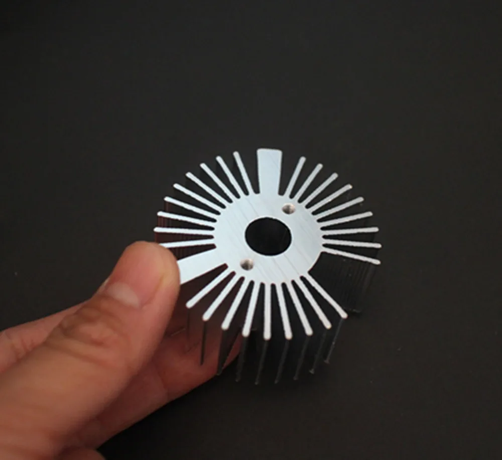 53*22mm Round Oxidation Sunflower Aluminum Heatsink for 1W/3W/5W LED Lamp