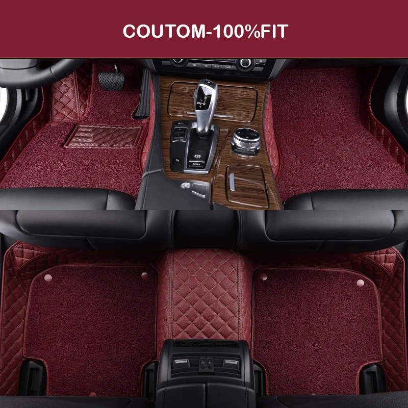 HLFNTF Custom Car floor Mat For Volvo S80 XC90 XC60 S60 C30 V60 V40 C70 PVC Leather Carpets car mat accessories | Автомобили и