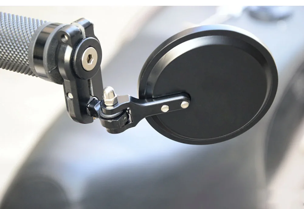 Универсальное зеркало заднего вида, мотоциклетные черные Ретро Зеркала для мотоцикла yamaha ybr 125 nmax 125 vespa gts 300 xt 600
