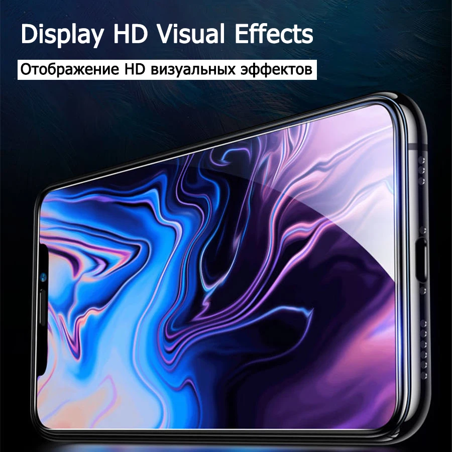 21d Защита экрана для iphone 11 pro max Защитное стекло для экрана для iphone xr 7 8 6 6s plus x xs xr max Закаленное стекло пленка