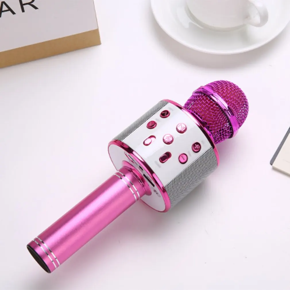 Беспроводной Bluetooth микрофон ручной микрофон домашний KTV воспроизведение музыки Встроенный Bluetooth динамик портативный микрофон