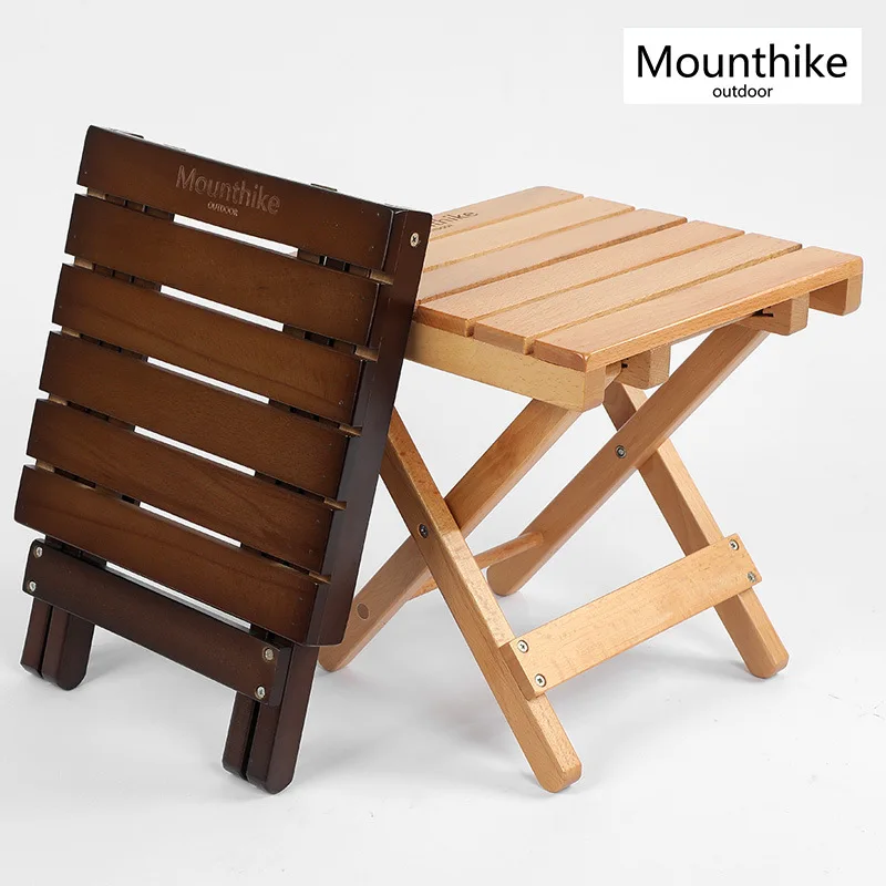 Portable Mini Camping Foldable Chair Kids Outdoor Wooden Bench Step Stool Travel Hiking BBQ Garden Party Shower Foot Rest | Мебель