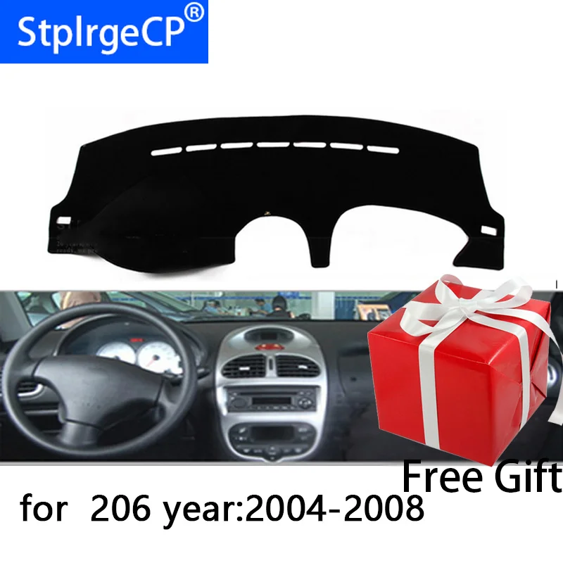 

For Peugeot 206 2004-2008 Right and Left Hand Drive Car Dashboard Covers Mat Shade Cushion Pad Carpets Accessories