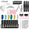 ROSALIND Manicure Set Professional Gel Vernis Semi Permanent Nail Kit With Lamp Nail Tool Kit For Nails Art Gel Nail Polish Set 3