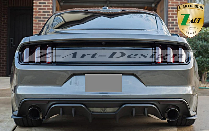 Z-ART для Ford Mustang производительность задний диффузор PP пластик задний бампер для Mustang задний нижний спойлер