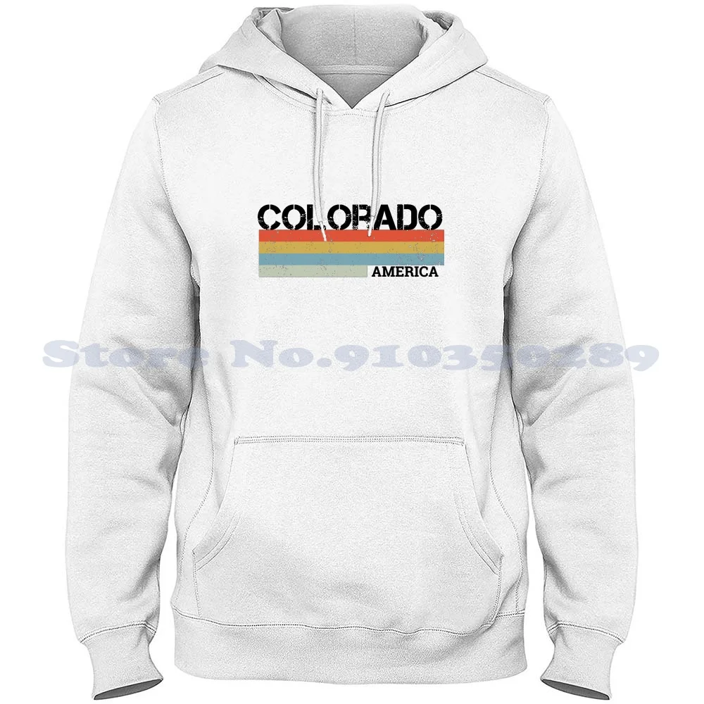 

Cool Colorado State Retro Vintage Stripes Streetwear Sport Hoodie Sweatshirt Colorado Colorado Colorado Colorado State Flag