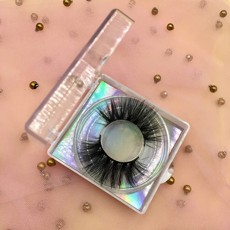 5d lashes 6pairs/lot clear lash cases 25mm mink eyelashes vendor
