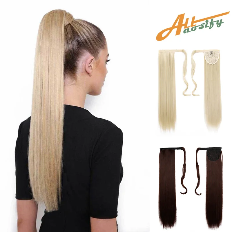 Compra ALLAOSIFY-coleta larga y recta, Clip en la cola de pelo falso con horquillas, extensión de cabello sintético KJnKx7xX7 Compra ALLAOSIFY-coleta larga y recta, Clip en la cola de pelo falso con horquillas, extensión de cabello sintético KJnKx7xX7