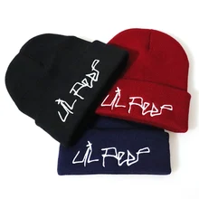 Lil Peep Beanie с вышивкой Love lil. peep Мужская и женская вязаная шапка вязанные шапочки Skullies теплая зимняя унисекс Лыжная хип-хоп шапка
