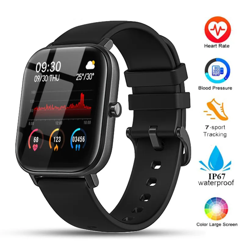 

P8 GTS Tracker Smart Watches Heart Rate Fitness Smart watch Blood Pressure Bluetooth Waterproof for xiaomi Smartwach Women Men