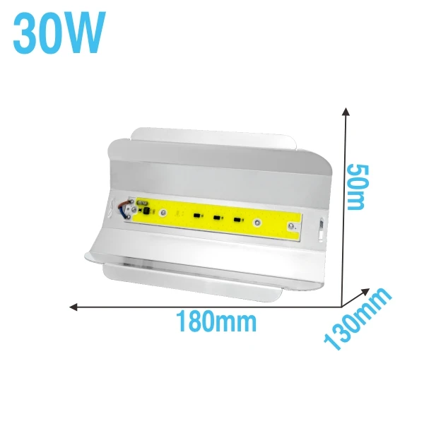 Светодиодный прожектор светильник 30W 50W 100W 230V Водонепроницаемый для Светодиодный уличный фонарь Открытый Светодиодный точечный светильник потолочные светильник стены отражатель садовый светильник Инж - Испускаемый цвет: 30W COB Floodlight