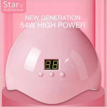 

54W Nail Dryer UV Lamp LED Lamp For Nails New Double Light Source Nail Light Professional Nail Dryer Nail Art Curing Tools