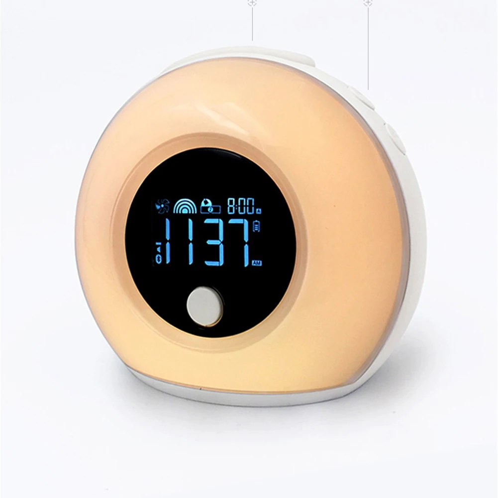 

With Bluetooth Speaker Color Changing Night Lamp Led Kids Mood Dimmable Smart Alarm Clock Vibration Sensor Sleep Gift Wireless
