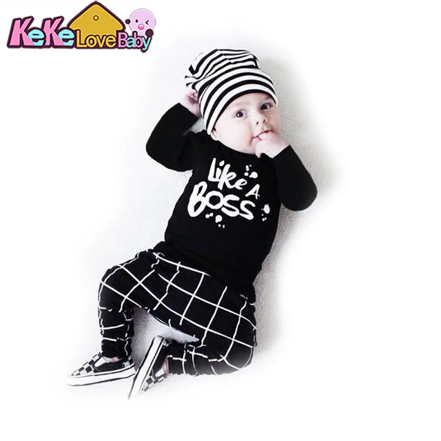 Spring Autumn Baby Infant Boy Outfit Set fashion Checkerboard plaid long  sleeve hoodies+pants 2pcs children suit kids clothes - AliExpress