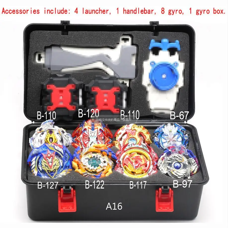 Новые Топы набор пусковых установок Beyblade B-150 B-149 игрушки Toupie Металл Бог лопнет волчок Bey Blade лезвия игрушки - Цвет: A16