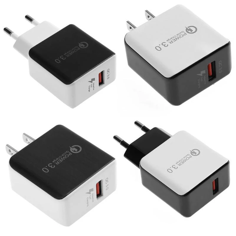 Высокое качество мощность AC/DC адаптеры QC3.0 USB быстрое зарядное устройство 5 В 2A используется для мобильного телефона Pad цифровых устройств