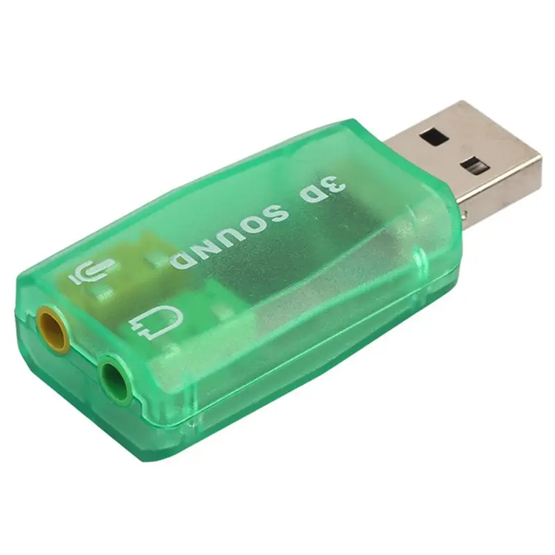 Звуковая карта USB, внешний адаптер Звуковая карта с динамиком наушники и микрофон разъем для USB аудио устройства