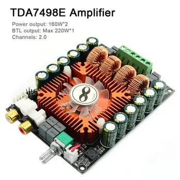 

TDA7498E BTL Class-D High Power HiFi Audio 2.0 Channel Digital Audio Stereo Amplifier Board Module Mini AMP Controller