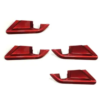 

4PCS Red Interior Door Handle Bowl Cover Trim Fit For TOYOTA CAMRY 2018 2019