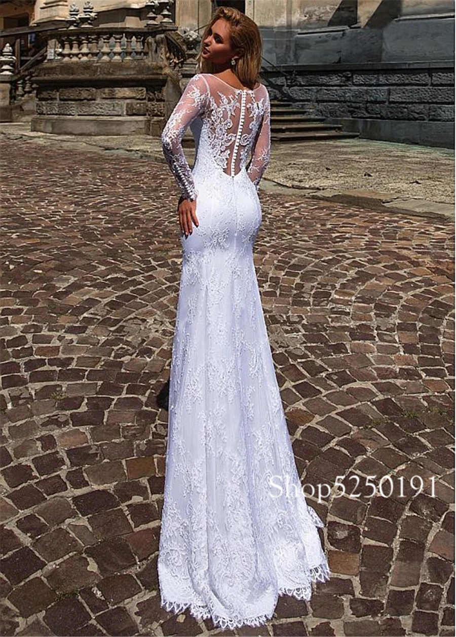 Очаровательные свадебные платья 2 в 1 из двух частей с кружевной аппликацией, свадебное платье русалки со съемной юбкой, vestido de noiva