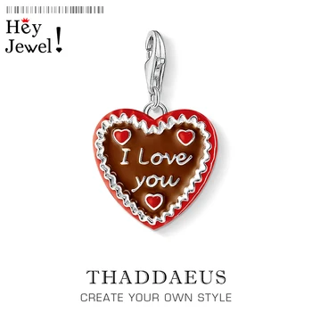 

Fashion Cake I Love You Pendant Charm For Women Fit Bracelet Minimalist Chain Statement Necklaces 925 Sterling Silver Gift