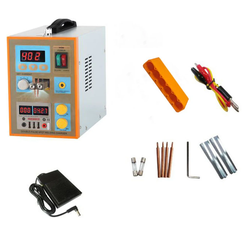 Pulse Spot Welding Machine Spot Welder LED Light Lithium Battery Test USB Charging for 18650 Battery Pack Weld 788H EU/US/UK/AU