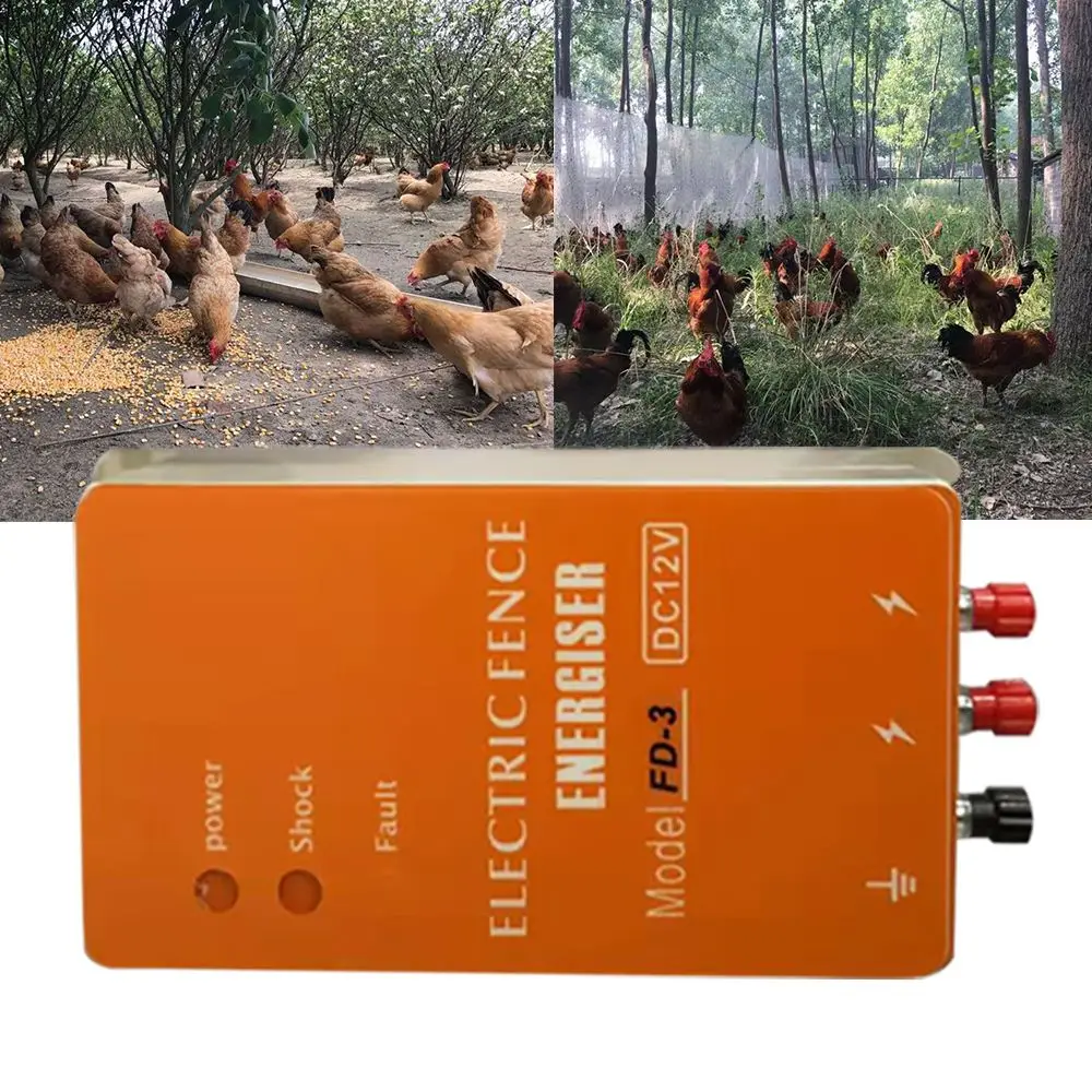 Ranch FD-3 Chicken House Fence Electric Poultry Pulse voltage Fencer Supplies