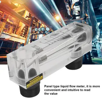

Liquid Flowmeter LZM-50 Panel Type Liquid Flowmeter Measuring Tool 10-50GPM Plastic External Thread BSPT G 2