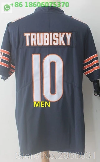 А+++ Качественная мужская футболка для взрослых 54 brian urlacher 10 mitchell trubisky 34 Walter Payton Bears