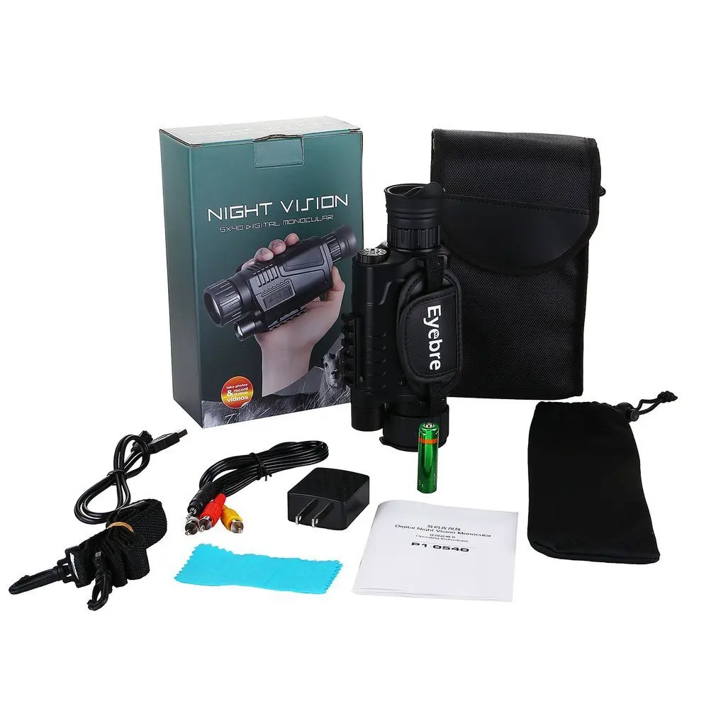 

Night-Vision Monocular Tactical Infrared Night Vision Telescope Military HD Digital Monocular Telescope Night Time Navigation