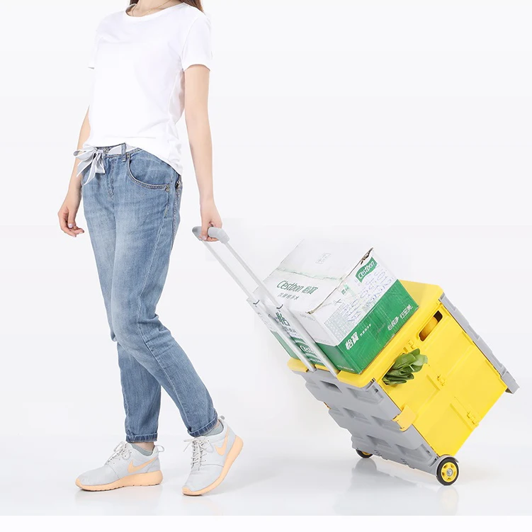  Stack Shopping Cart Trolley Shopping Cart Small Cart Supermarket Trolley Cart Portable Basket Troll