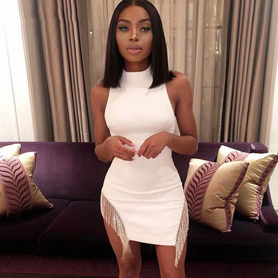 PFFLOOK-Tassel-Diamond-Sexy-Party-Dress-Sleeveless-Solid-Turtleneck-Diamonds-White-Dresses-Summer-Elegant-Bodycon-Vestidos