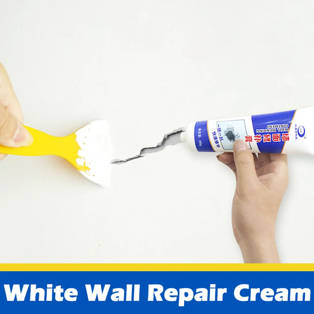 Крем для ремонта трещин на стене, водонепроницаемый, не коррозионный, без формальдегида, белый латекс, нетоксичный, волшебный крем для ремонта стен# T2