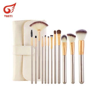 

Luxury Champagne Makeup Brushes Set Foundation Powder Blush Eyeshadow Concealer Lip Eye Make Up Brush Cosmetics Beauty Tools