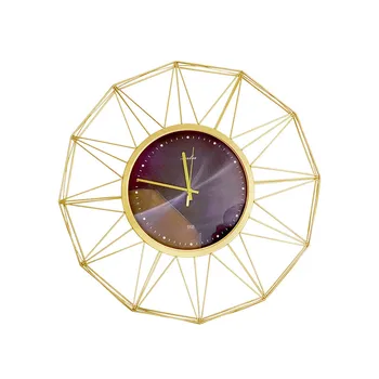 

Luxury Wall Clock Living Room Metal 3d Creative Novelty Sunflower Silent Wall Clocks Fashion Art Wand Klok Home Decor EA50ZB
