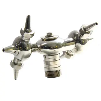 

360 degree tank wash nozzle, Hygienic stainless steel double rotating tank washer, rotating tank washing spray nozzle