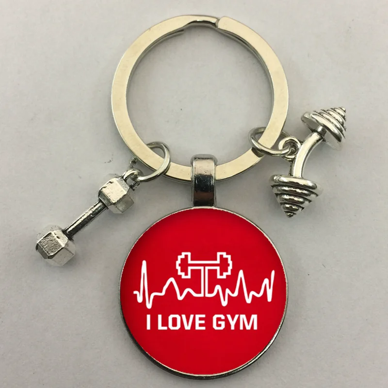 Portachiavi Con Ciondolo Manubri E Kettlebell - Per Appassionati Di Fitness