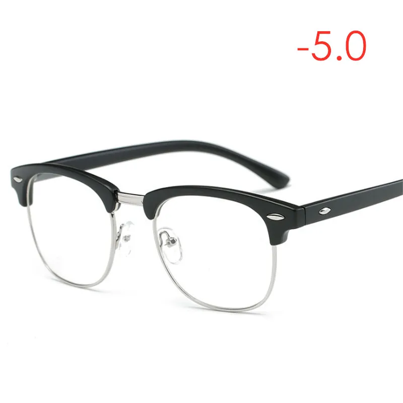 ZN3 black--5.0 Близорукость очки Для мужчин Для женщин близорукие очки близоруким очки со степенью 1,0 1,5 2,0 2,5 3,0 3,5 4,0 4,5 5,0 5,5 6,0 - Цвет оправы: ZN3 black--5.0