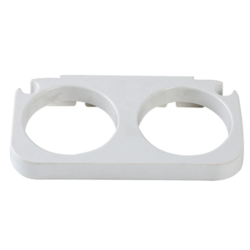Hair Dryer Rack Comb Rack Bathroom Storage Box self-adhesive Wall Bracket Shampoo Hair Straightener - Color: White