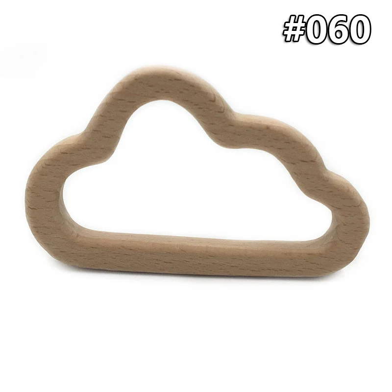 wood teether 060 1 шт. деревянные Прорезыватели для зубов, пищевой, бук, дерево, мультфильм, фруктовая форма, сделай сам, пустышка, цепь 3C, сертификация, деревянный прорезыватель, игрушка в подарок - Цвет: wood teether 060