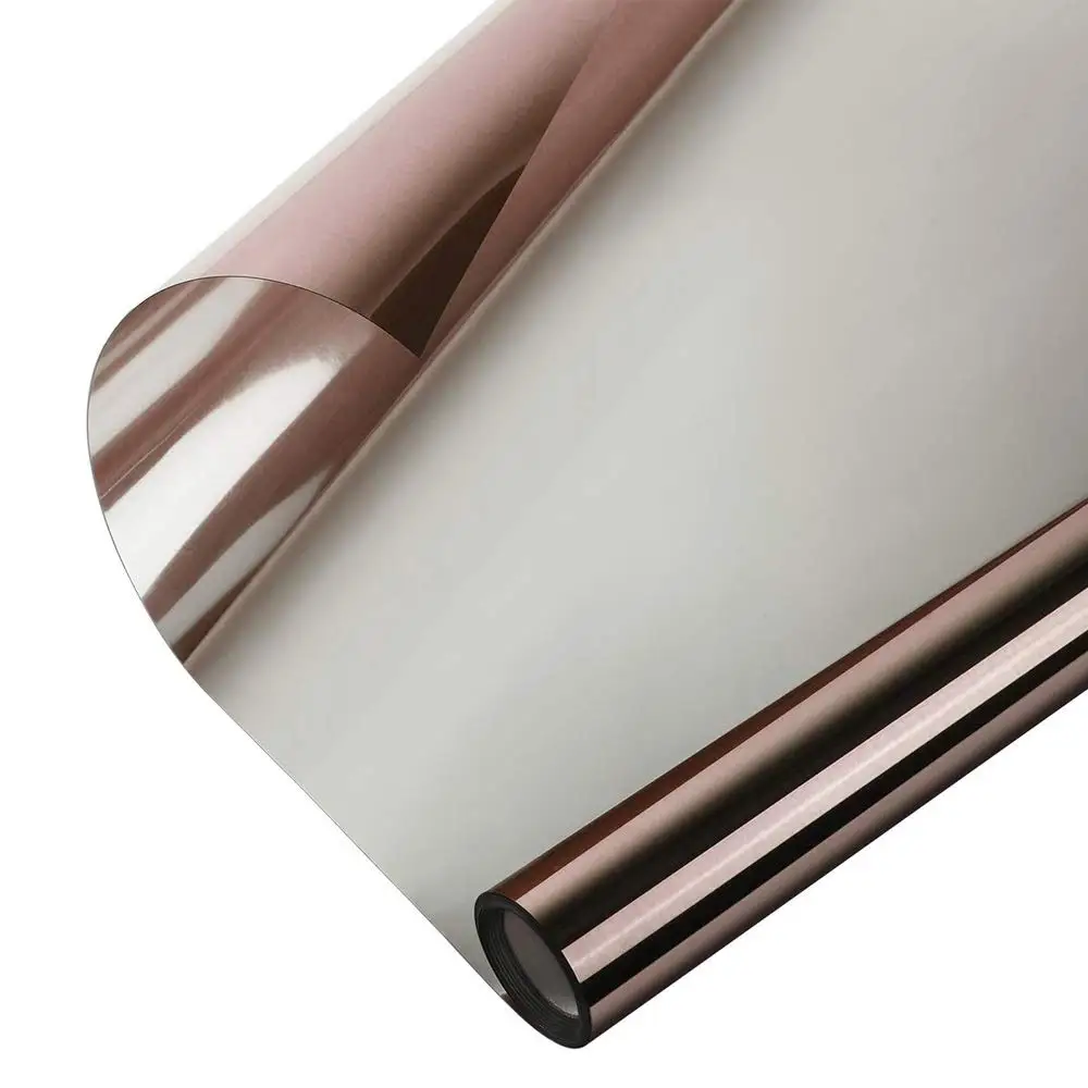 Односторонняя зеркальная виниловая пленка для окон самоклеящаяся защиты от УФ