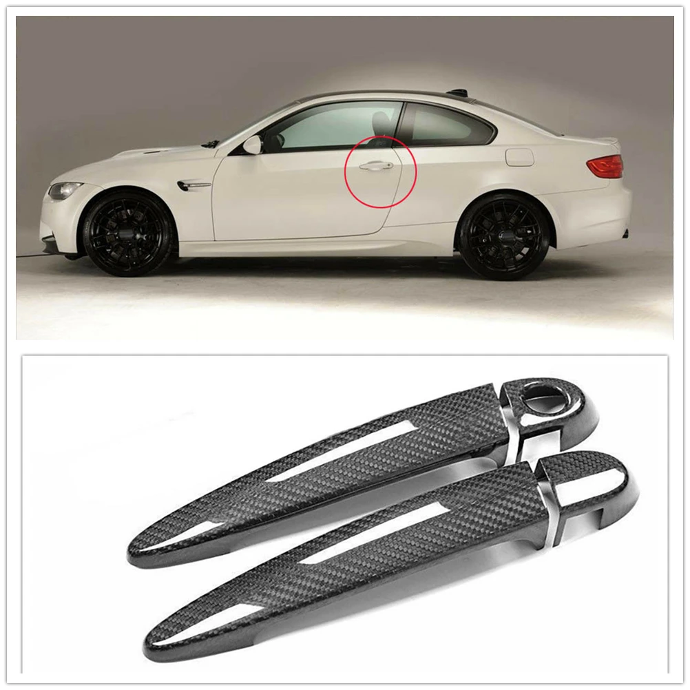 

Carbon Fiber Car Door Handle Cover For 2009-14 BMW M3 F80 w/ Smart Key Hole