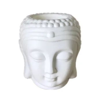 

3D Buddha Planter Vase Making Silicone Pot Molds Handmade Concrete Clay Mould DIY Resin Cement Candlestick Mold