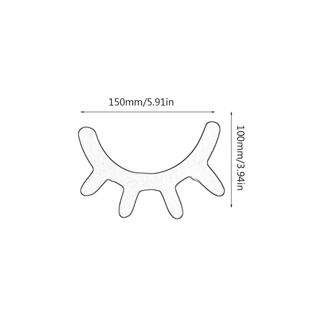 Cartoon 3D Wood Wall Sticker DIY Cute Eyelash Closed Eye Wall Decal For Children Babies Home Living Room Decoration